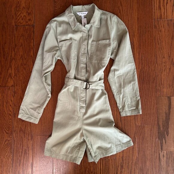 NWT The Drop Women's Karla Utility Vintage Short Jumpsuit Size XL Utilitarian - Picture 4 of 16